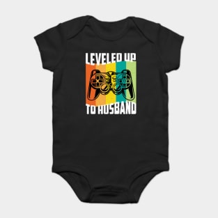Leveled Up To Husband Gamer Baby Bodysuit